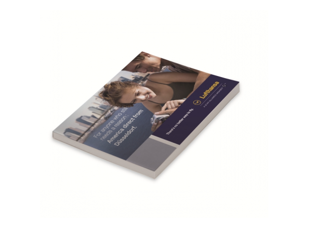 Sticky Note selvklebende blokk 100x72 mm med softcover 